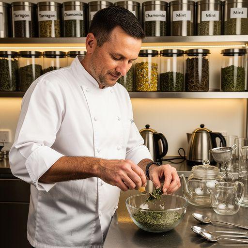 Közelkép a tárkonyfű tea levéltextúrájáról, amely az ízletes élményt ígéri.